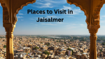 Places to Visit in Jaisalmer | Fort, Dunes, Safari & Travel Guide